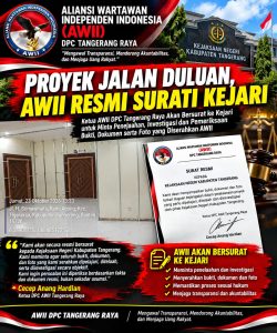 PROYEK JALAN DULUAN, AWII RESMI SURATI KEJARI